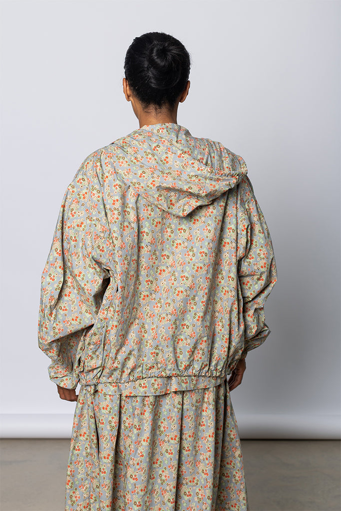 Huckle Hoodie - Dusty Blue Floral