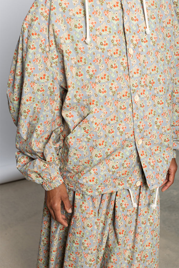 Huckle Hoodie - Dusty Blue Floral