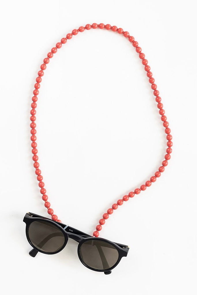 Brillenkette Eye Glasses Chain - Raspberry/Raspberry