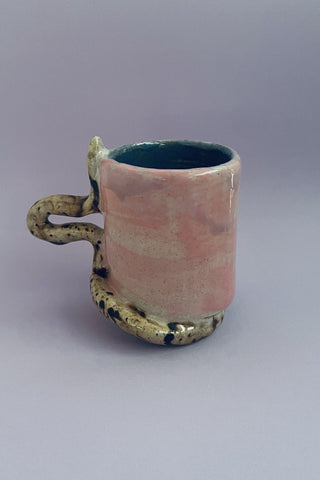 Snake Cup - Brown/Pink/Blue