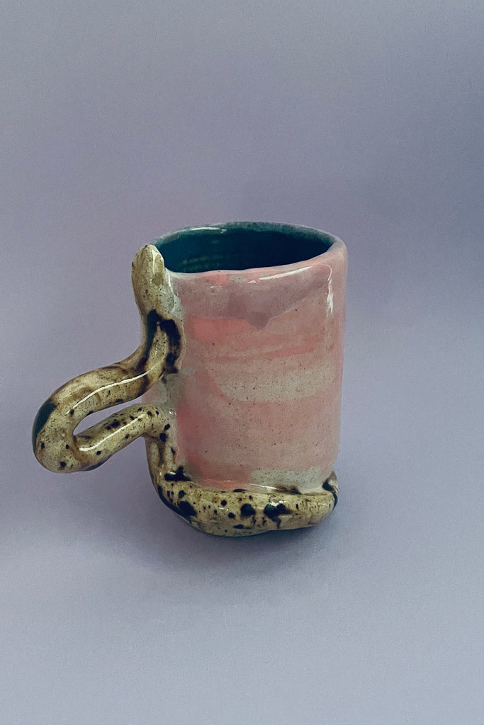 Snake Cup - Brown/Pink/Blue