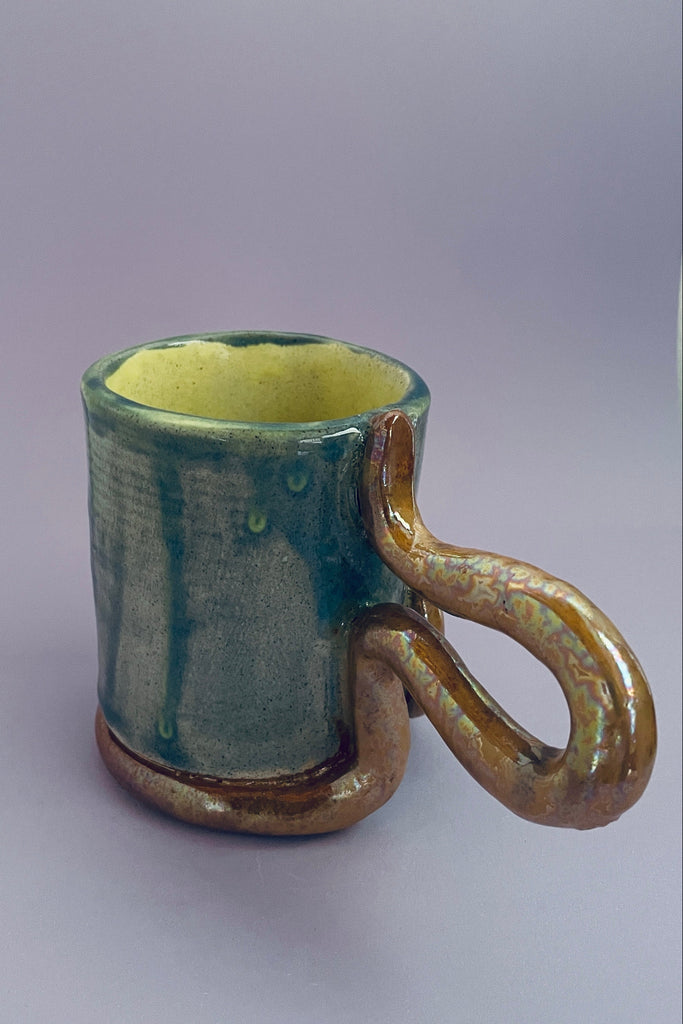 Snake Cup - Bronze/Blue/Lemon