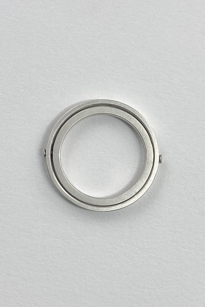Infinity Ring With Hidden Argyle Diamonds - Sterling Silver