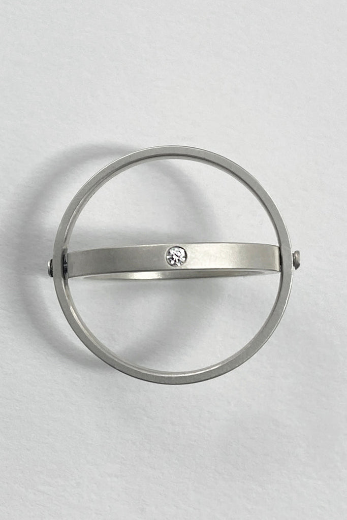 Infinity Ring With Hidden Argyle Diamonds - Sterling Silver