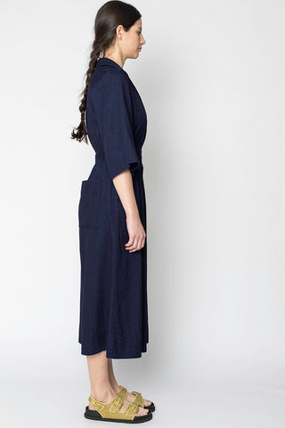 Indigo Twill Culotte All in One - Indigo