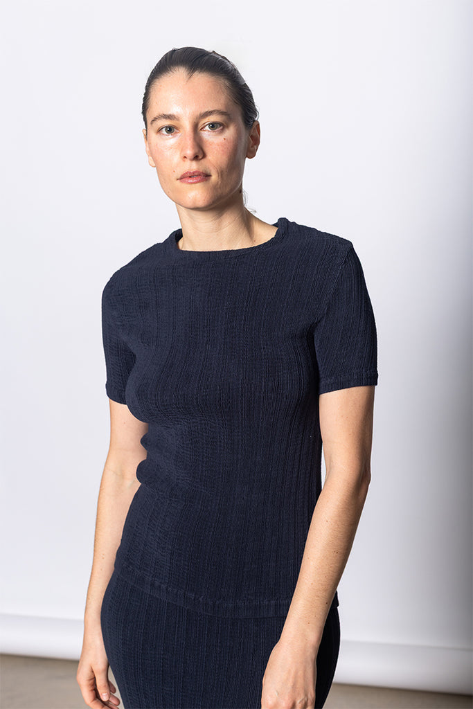 Rill Short Sleeve T-Shirt - Dark Navy