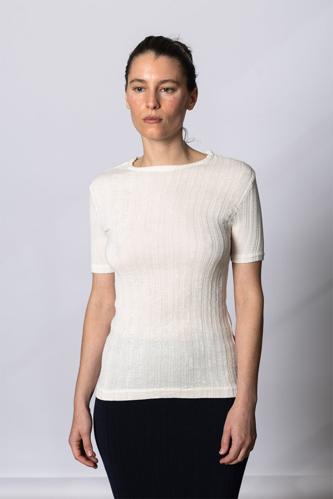 Rill Short Sleeve T-Shirt - Off White