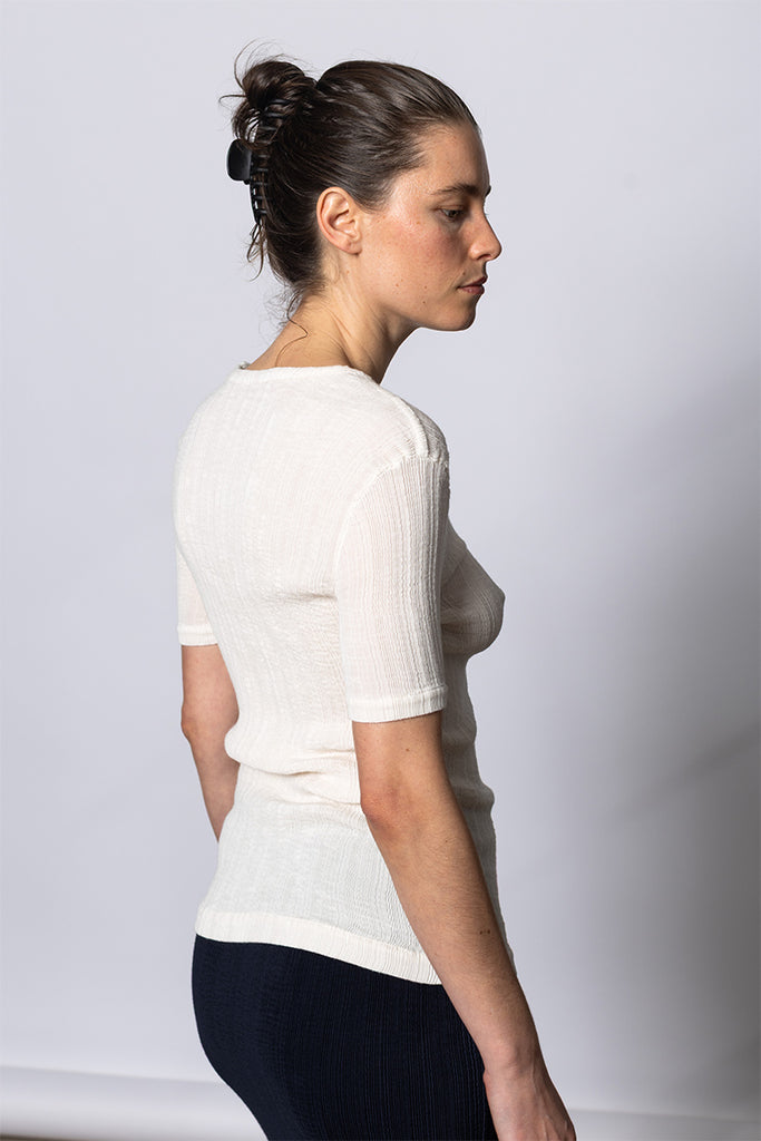 Rill Short Sleeve T-Shirt - Off White