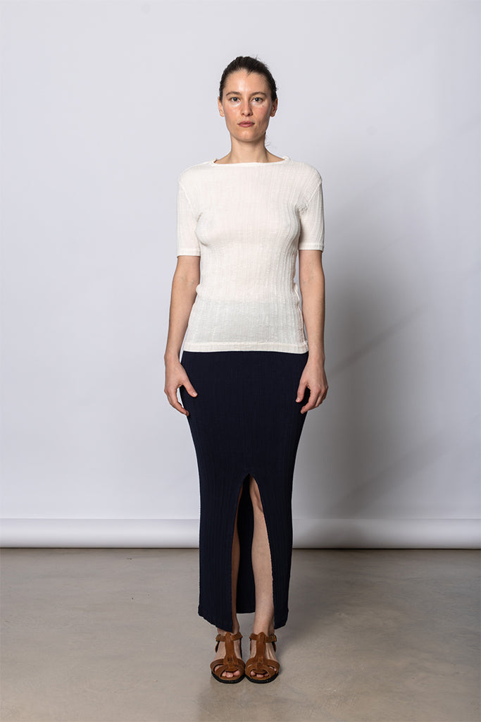 Rill Short Sleeve T-Shirt - Off White