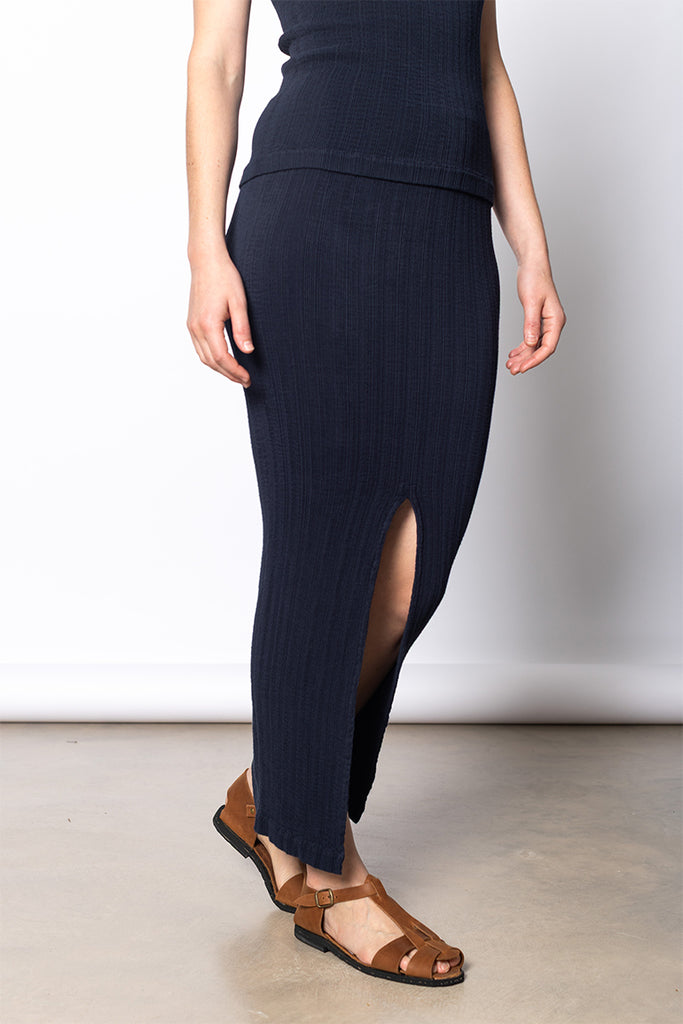 Rill Skirt - Dark Navy