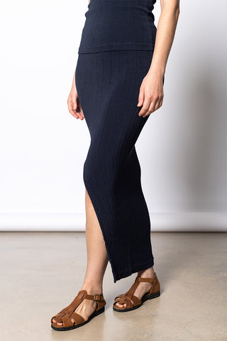 Rill Skirt - Dark Navy