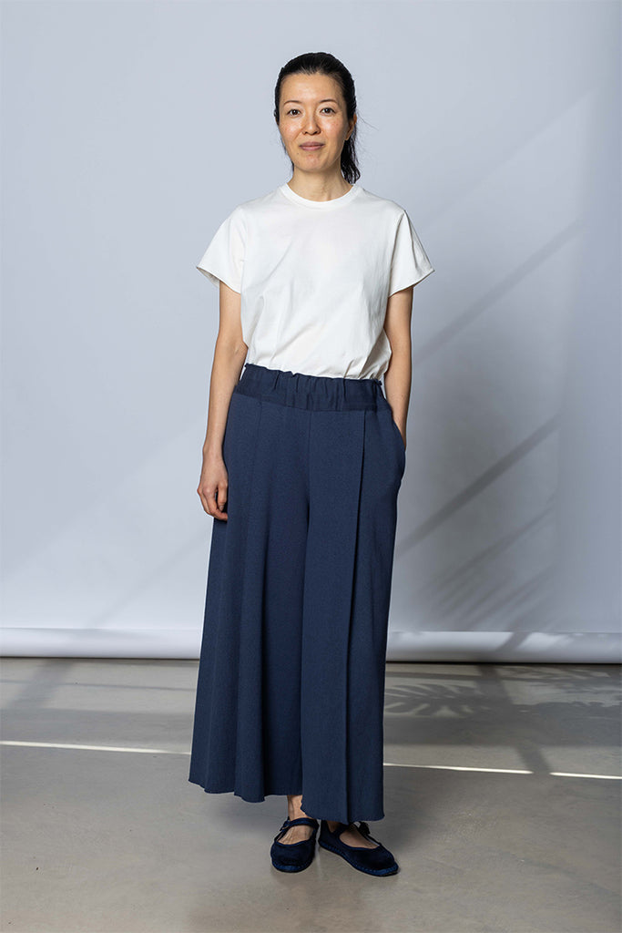 Issey Miyake Campagne Pants  - Dark Navy at Poepke.com