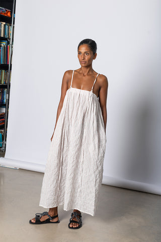 Ito Dress - White/Red