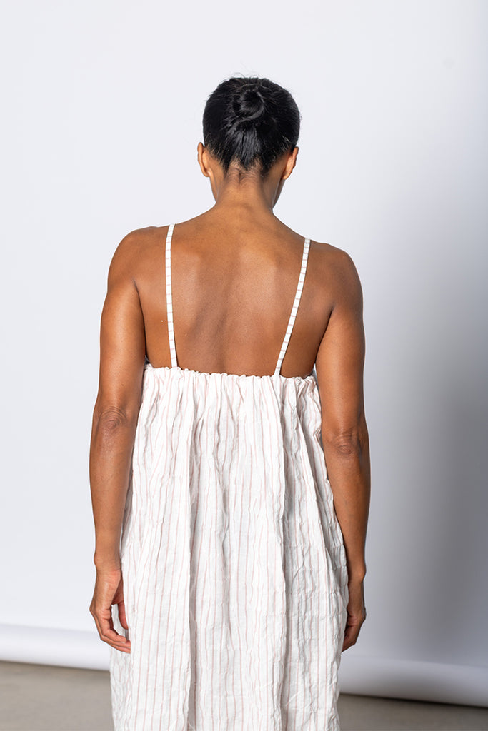 Ito Dress - White/Red