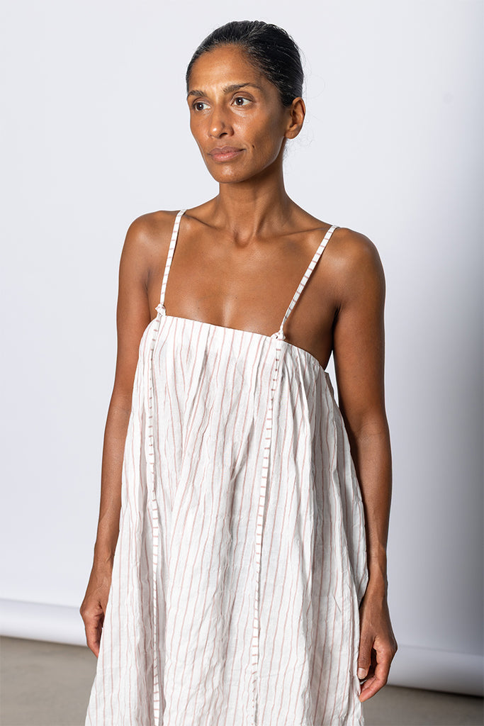 Ito Dress - White/Red
