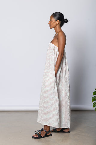 Ito Dress - White/Red