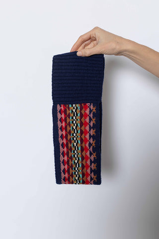 Jacquard Knit Waistband - Navy