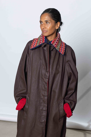 Rankin Garment Dye Denim Coat - Burgundy