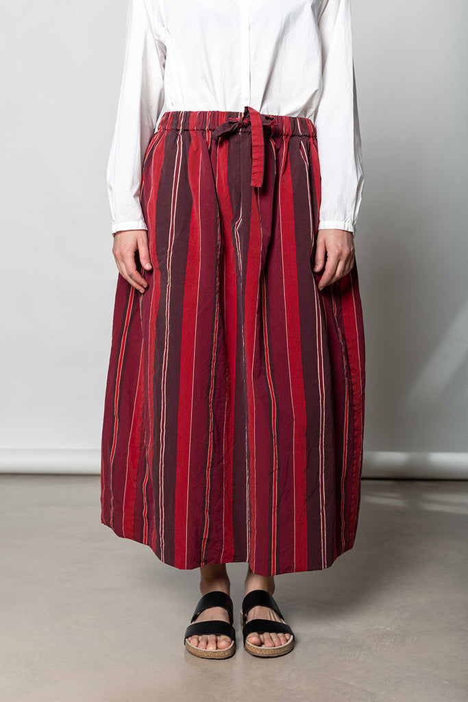 Jenni Skirt - Red Stripes