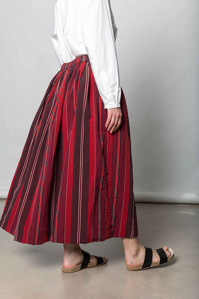 Jenni Skirt - Red Stripes