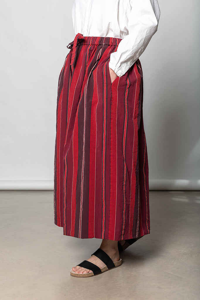 Jenni Skirt - Red Stripes