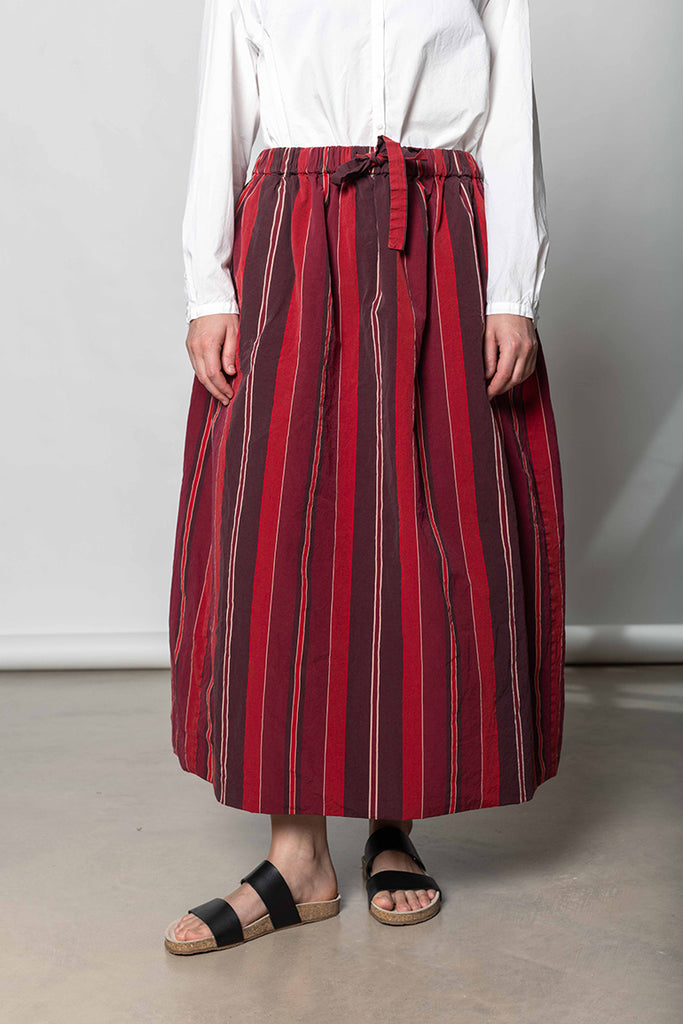 Jenni Skirt - Red Stripes