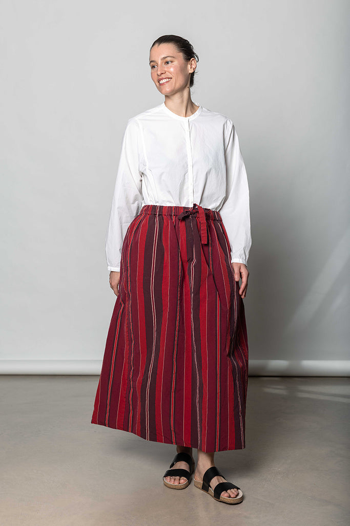Jenni Skirt - Red Stripes