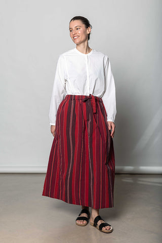 Jenni Skirt - Red Stripes