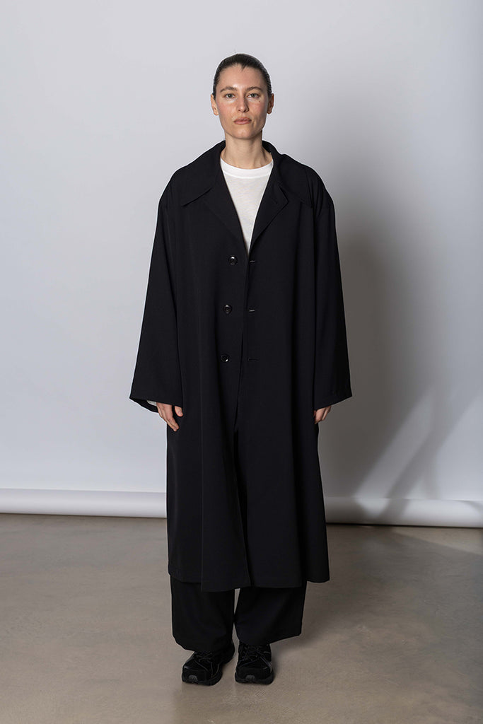 K Gather Coat - Black