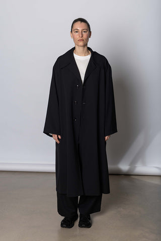 K Gather Coat - Black