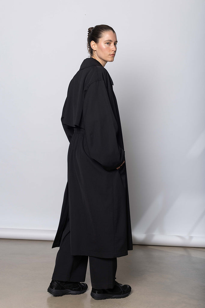 K Gather Coat - Black