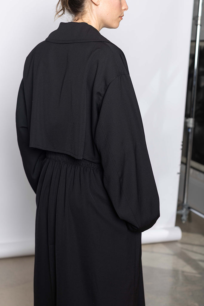 K Gather Coat - Black