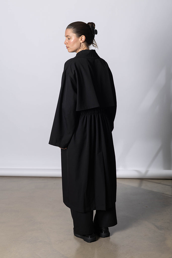 K Gather Coat - Black
