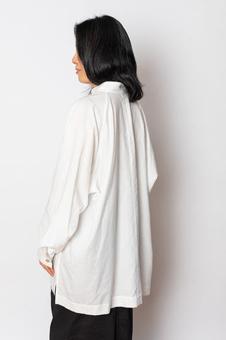 Khadi Layered Shirt - Frost White