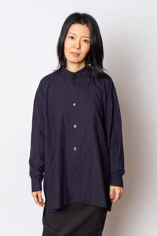 Khadi Layered Shirt - Midnight Navy