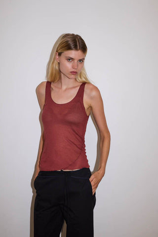 Knit Tank - Crimson