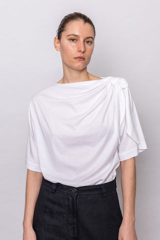 Knotted T-Shirt - White