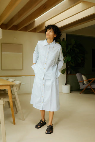 Ruskin Shirt - Sky Stripe