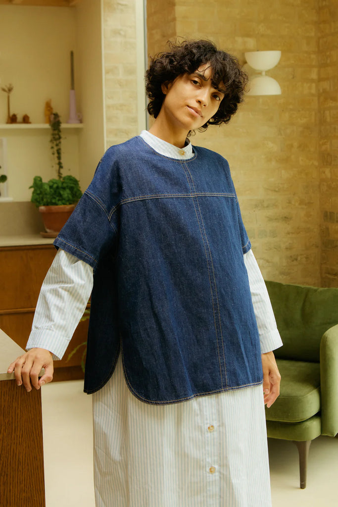 Bose Top - Denim Chambray
