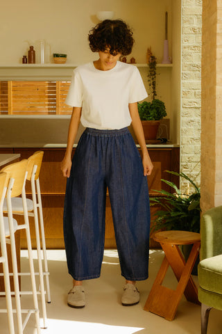 Grant Trouser - Denim Chambray