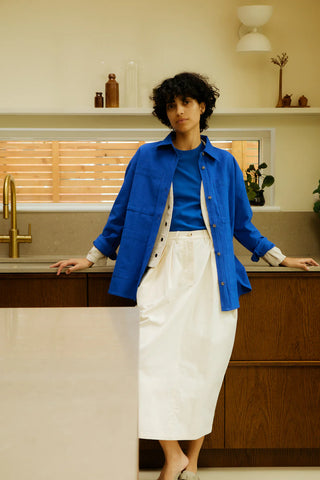 Wright Overshirt - Cobalt Blue