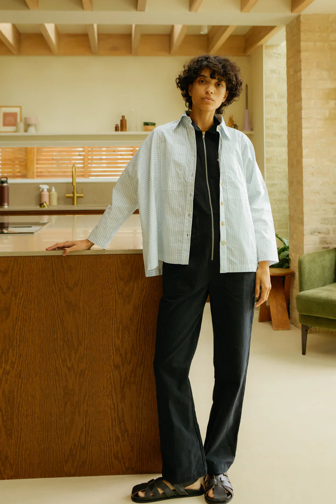 Ruskin Shirt - Sky Stripe