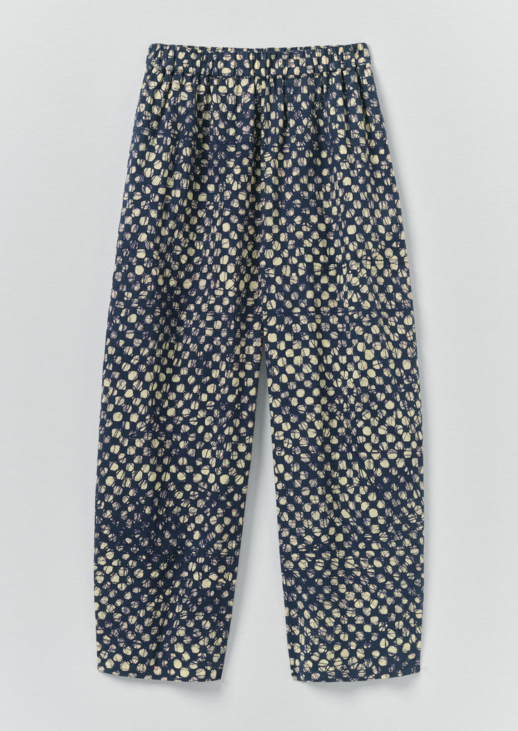 Batik Cook Check Trousers - Provencal Blue