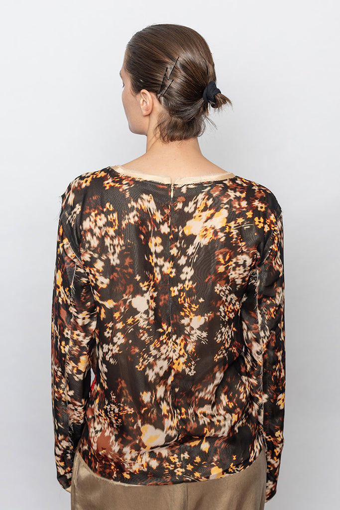 Layered Floral Blouse