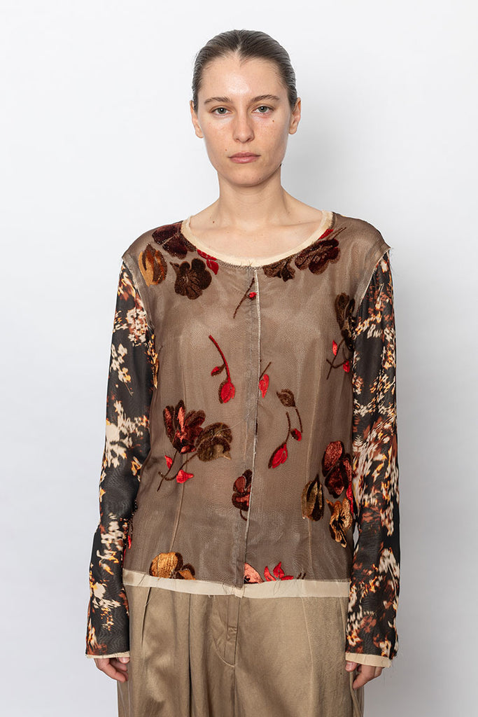 Layered Floral Blouse