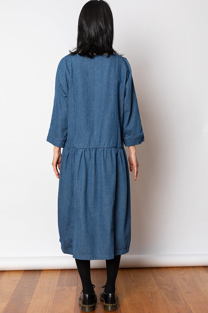 Limited Edition Denim Dropped Waist Dress