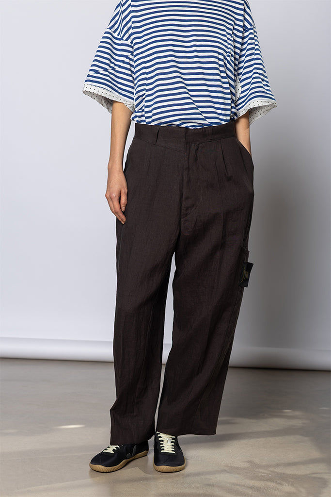 Linen Pants - Brown