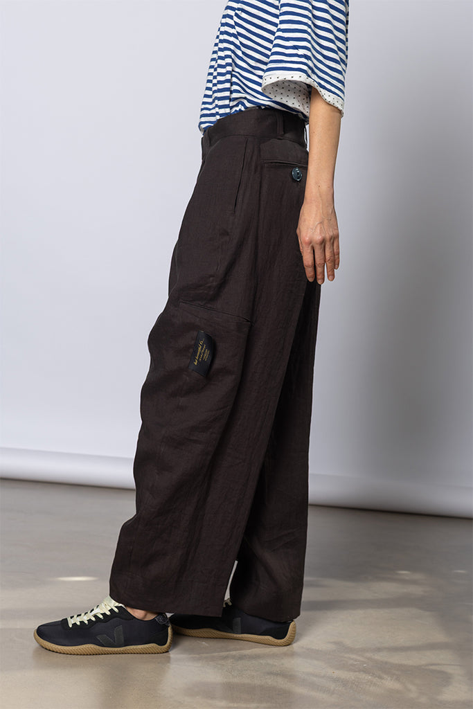 Linen Pants - Brown