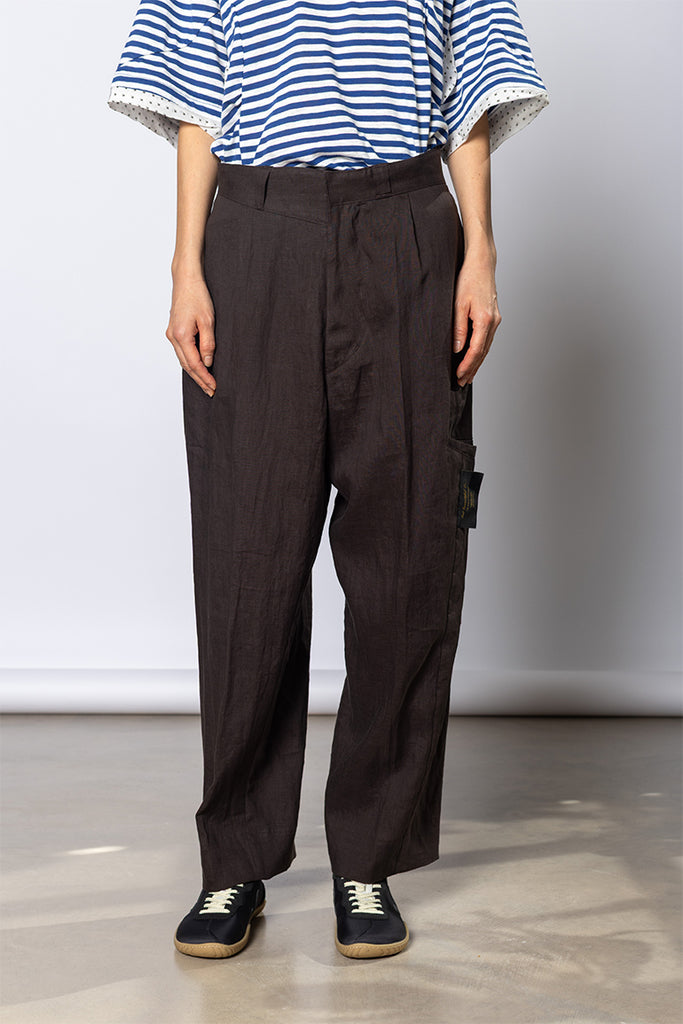 Linen Pants - Brown