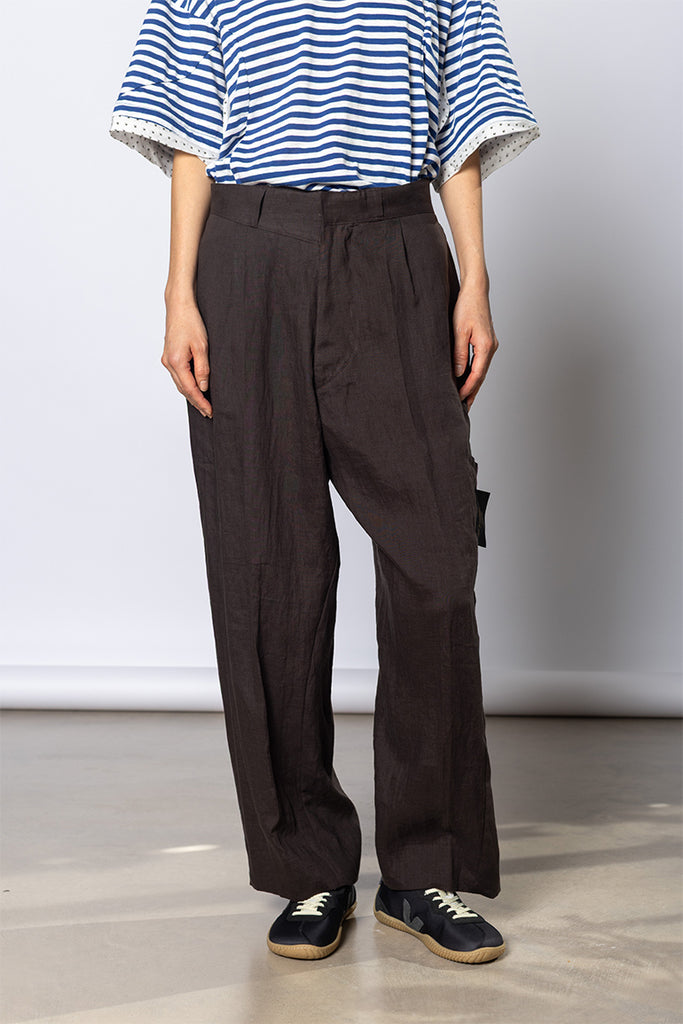 Linen Pants - Brown